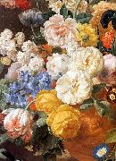 unknow artist Bouquet of Flowers in a Sculpted Vase (detail) Sweden oil painting artist
